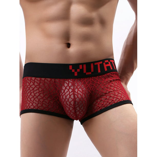 Underwear Underpants Boxer Briefs Breathable Bulge Pouch Knickers Men's